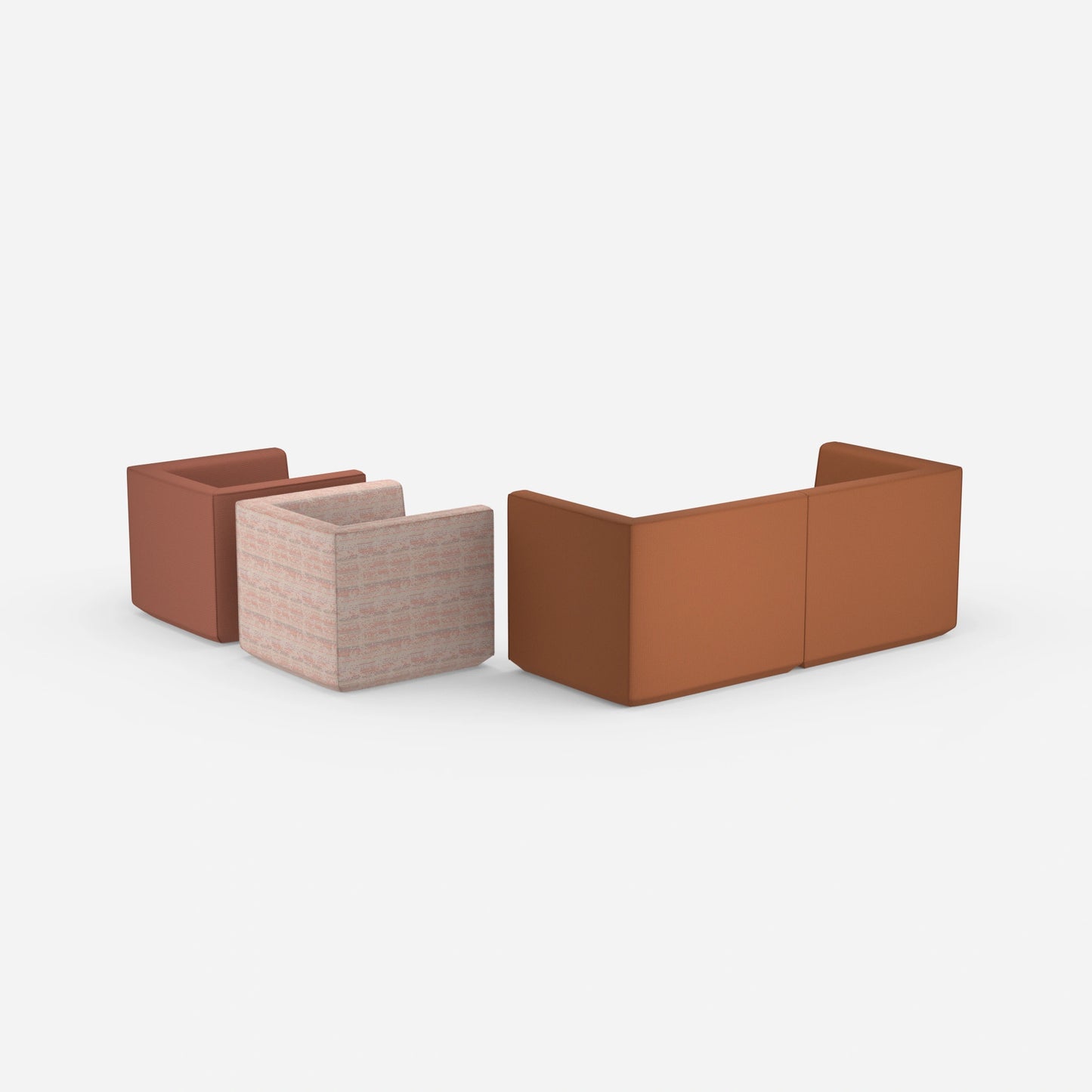 2 Sessel mit Sofa von hinten