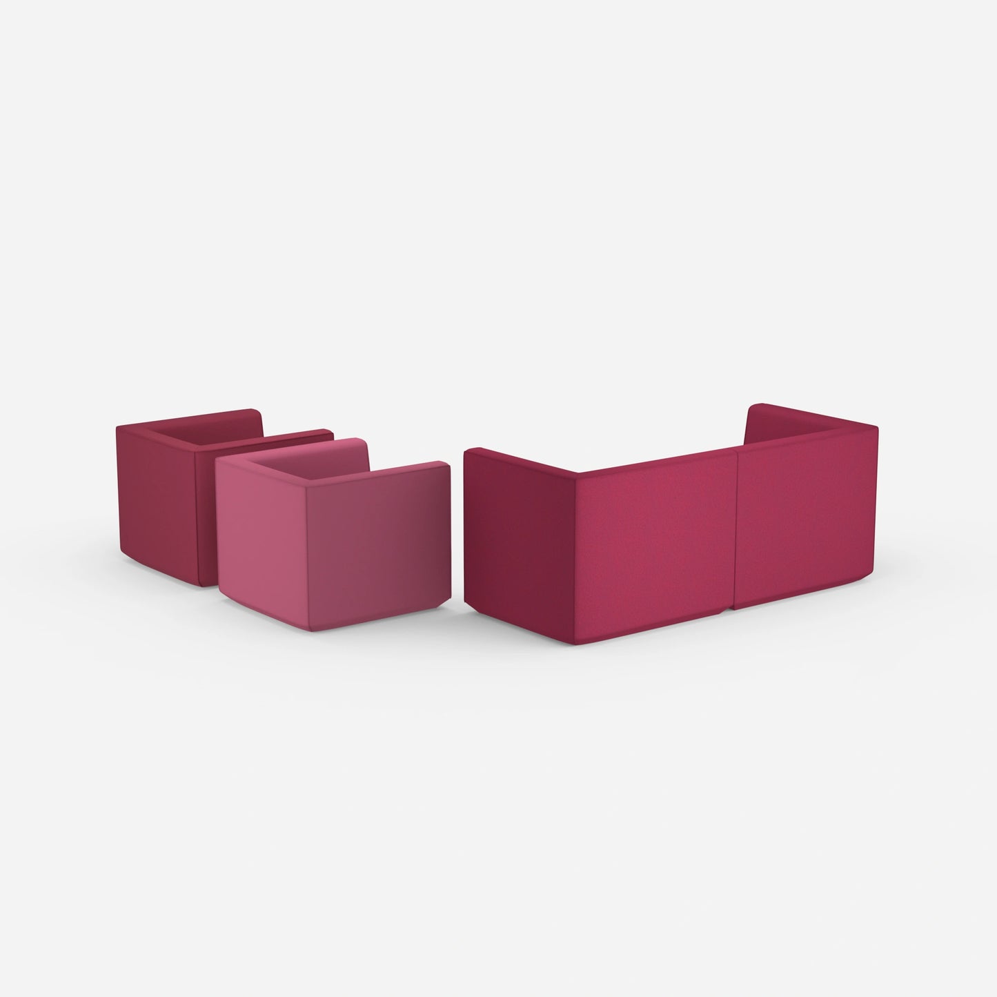 2 Sessel mit Sofa von hinten