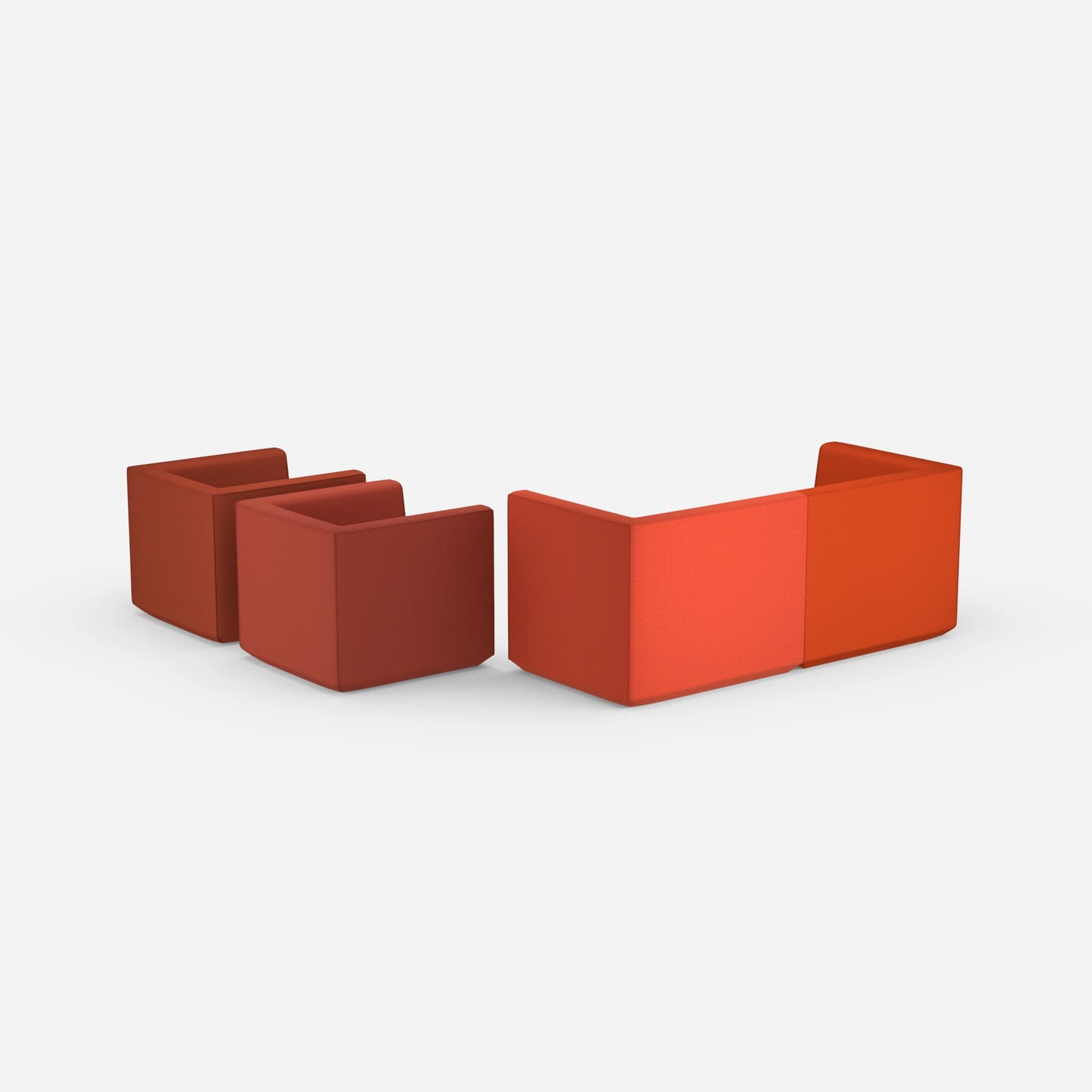 2 Sessel mit Sofa von hinten