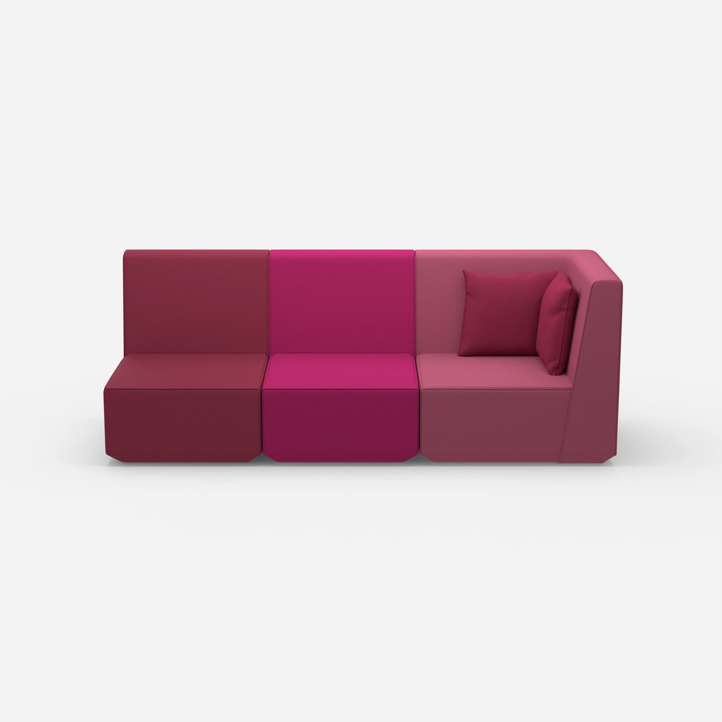 3 Sitzer Sofa hohe Rückenlehne von vorne