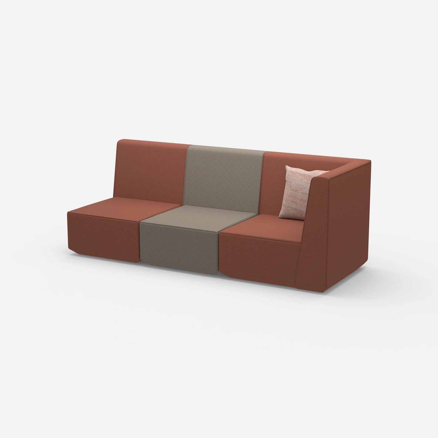 3 Sitzer Sofa hohe Rückenlehne von der Seite
