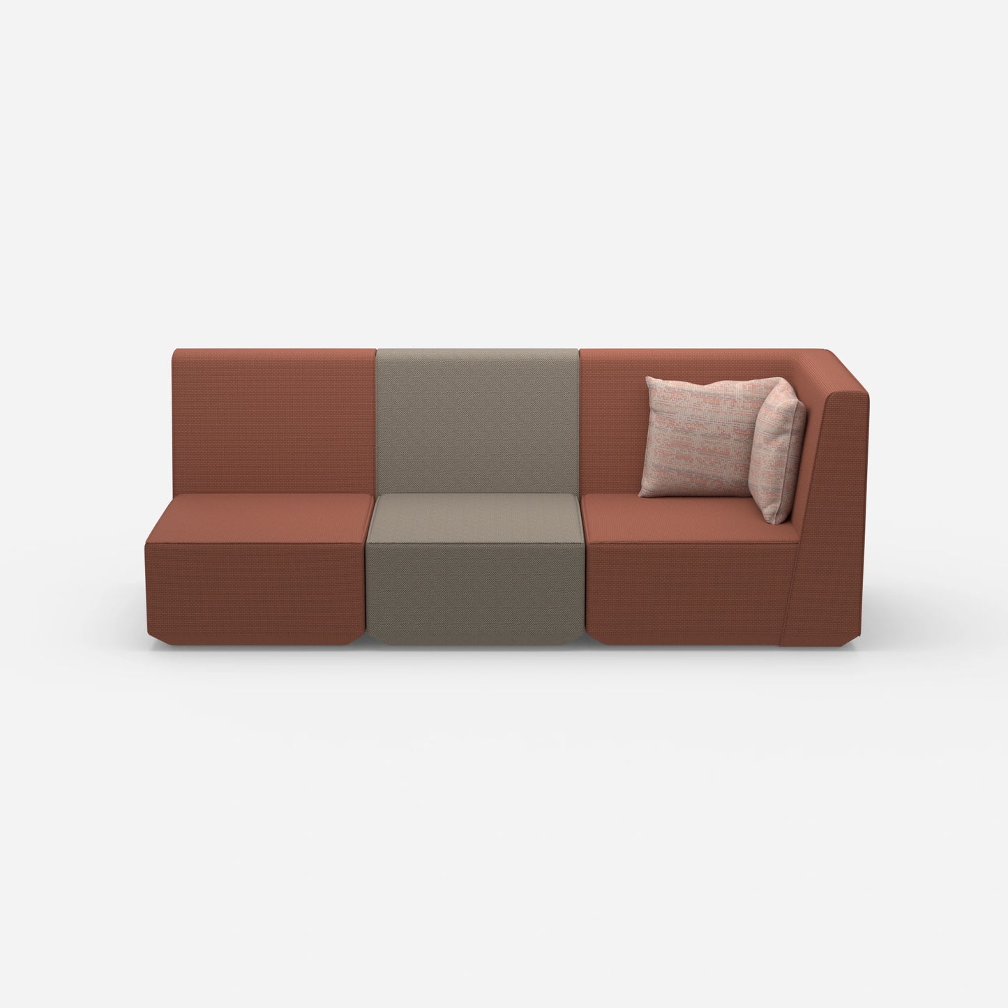 3 Sitzer Sofa hohe Rückenlehne von vorne
