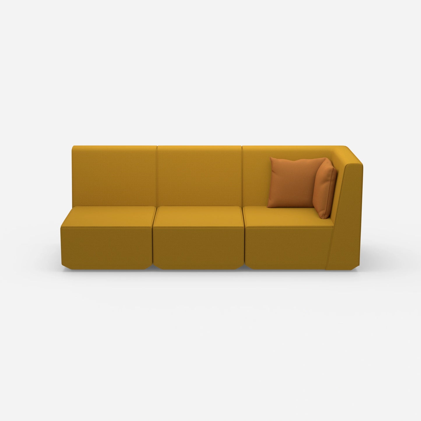 3 Sitzer Sofa hohe Rückenlehne von vorne