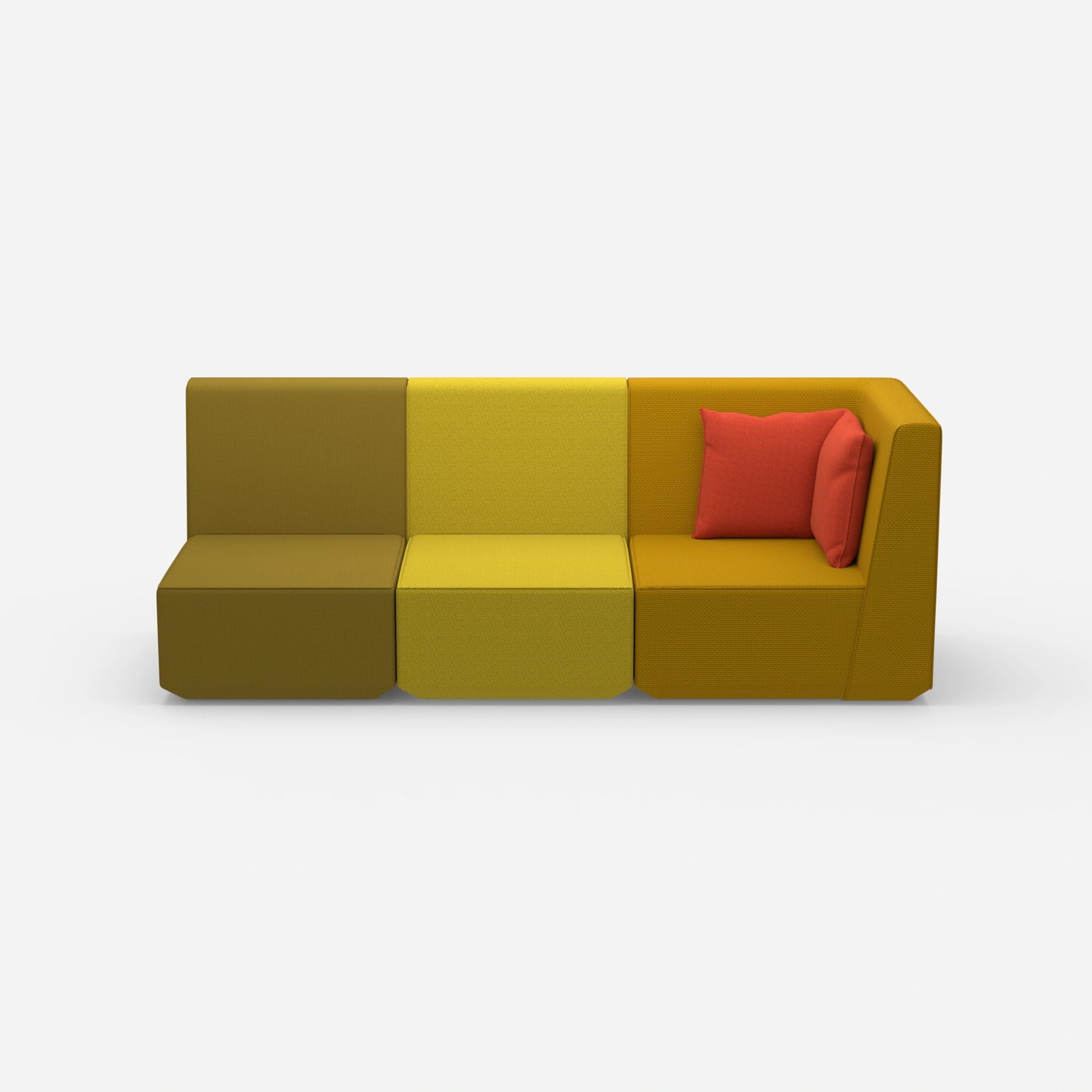 3 Sitzer Sofa hohe Rückenlehne von vorne