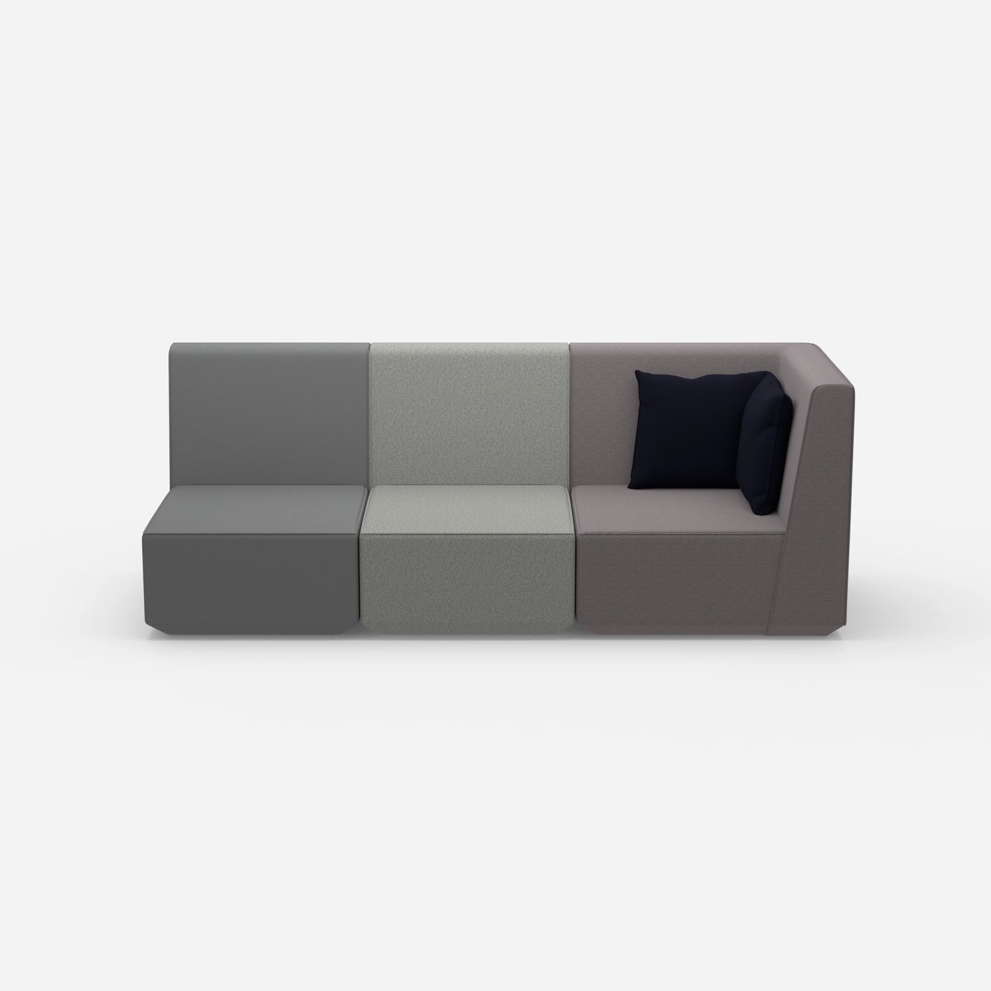 3 Sitzer Sofa hohe Rückenlehne von vorne