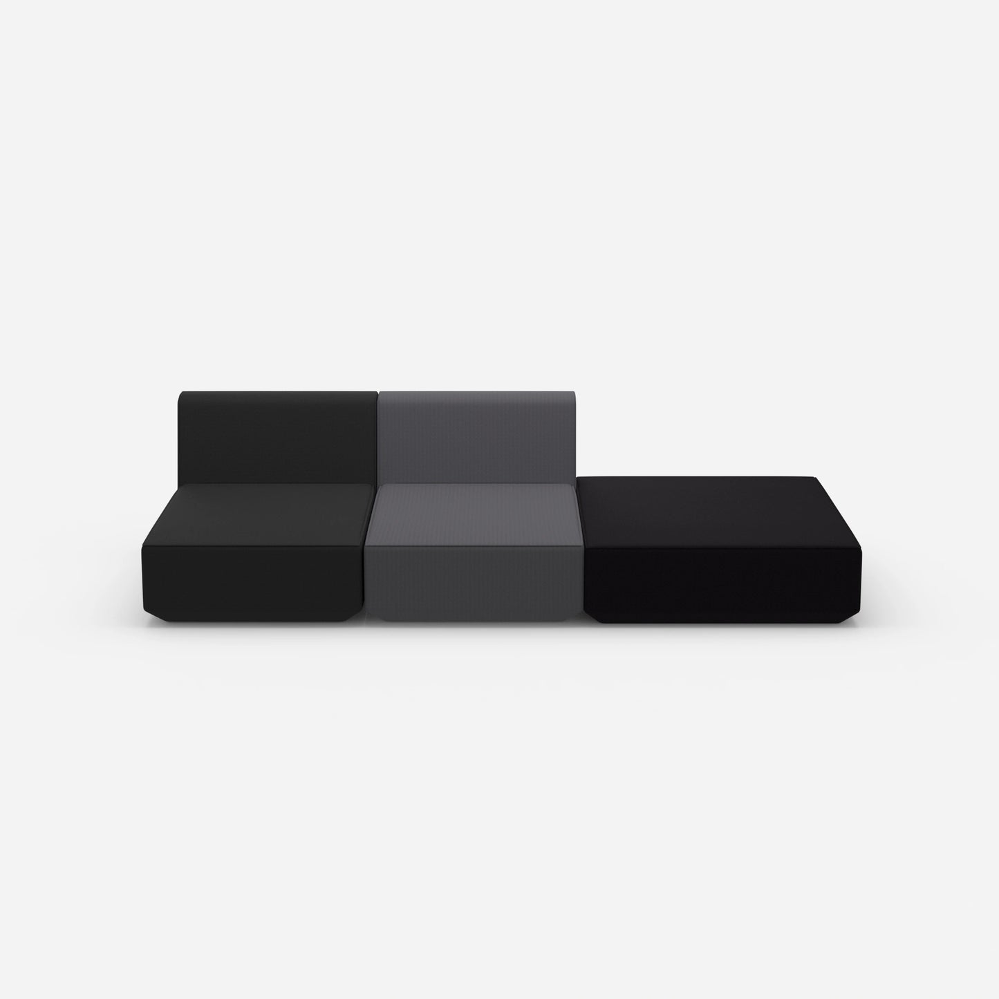 3er Sofa zum Schlafen 260 cm breit von vorne
