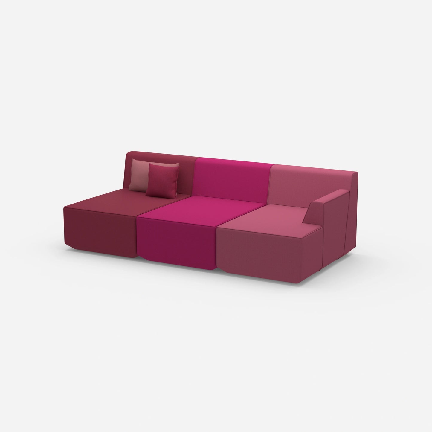 Dreisitzer Heimkino Sofa von der Seite