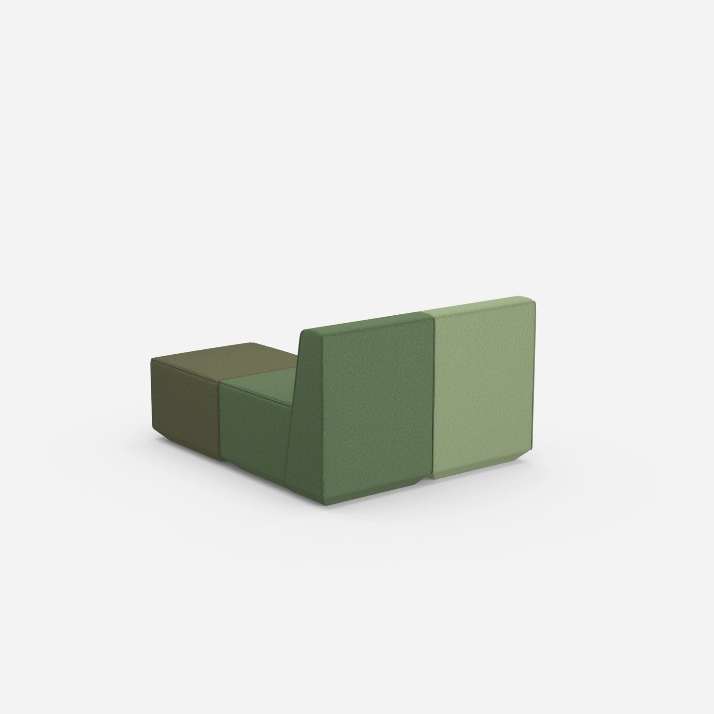 Ecksofas für kleine Räume von hinten