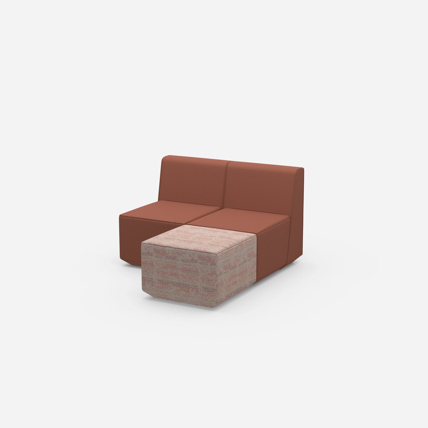 Ecksofas für kleine Räume von der Seite