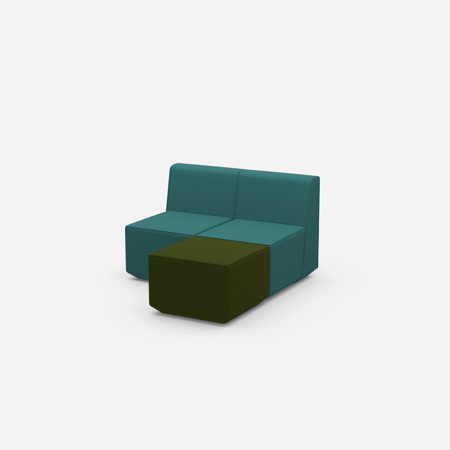 Ecksofas für kleine Räume von der Seite