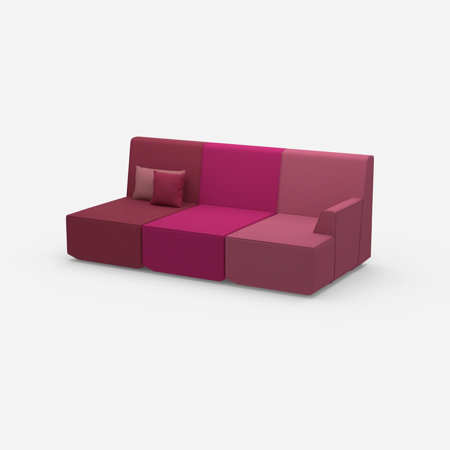 Heimkino Sofa 3 Sitzer von der Seite