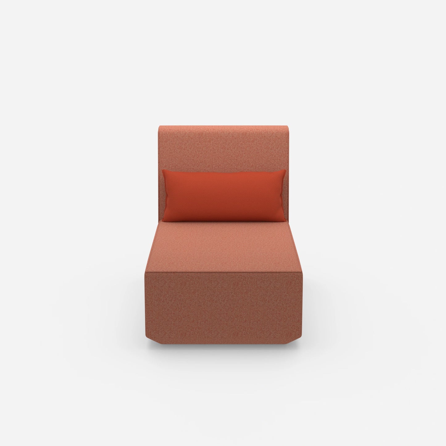 Moderner Longseat Sessel mit hoher Rückenlehne von vorne