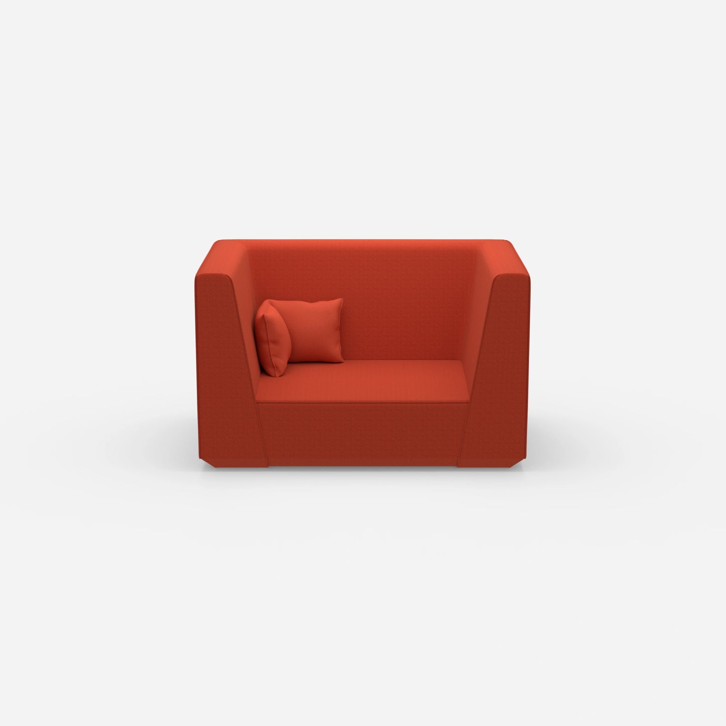 Modernes Zweisitzer Modulsofa von vorne