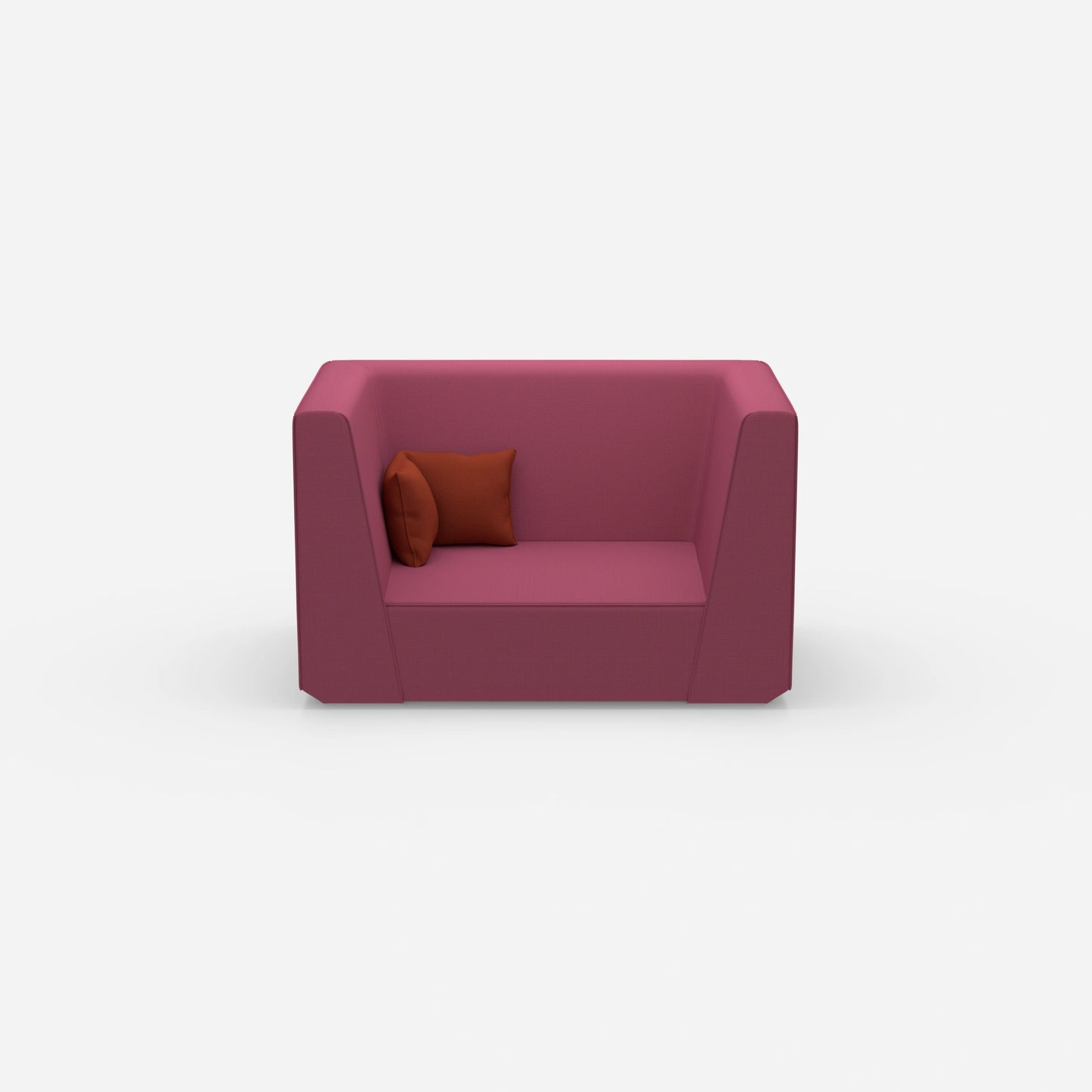 Modernes Zweisitzer Modulsofa von vorne