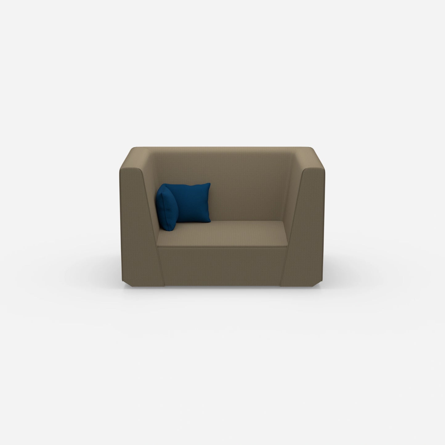 Modernes Zweisitzer Modulsofa von vorne
