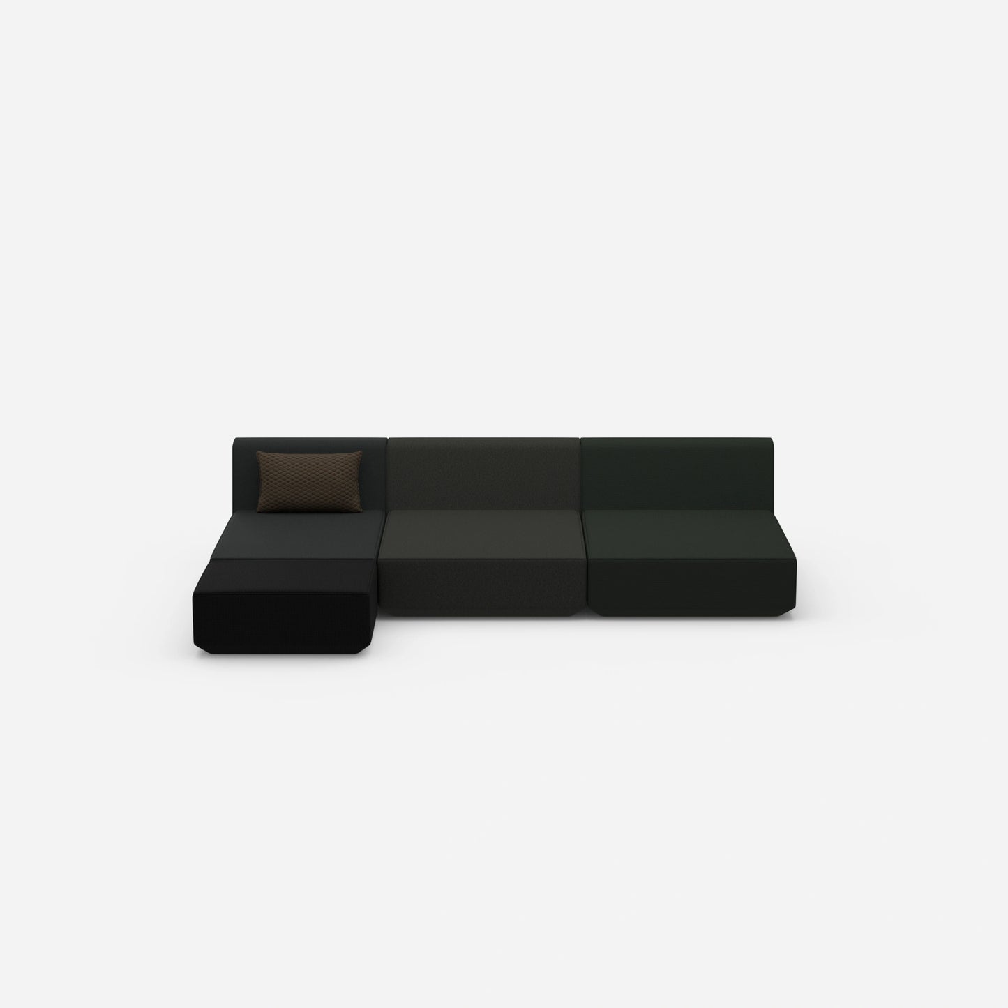 Modulare Ecksofa Lounge von vorne