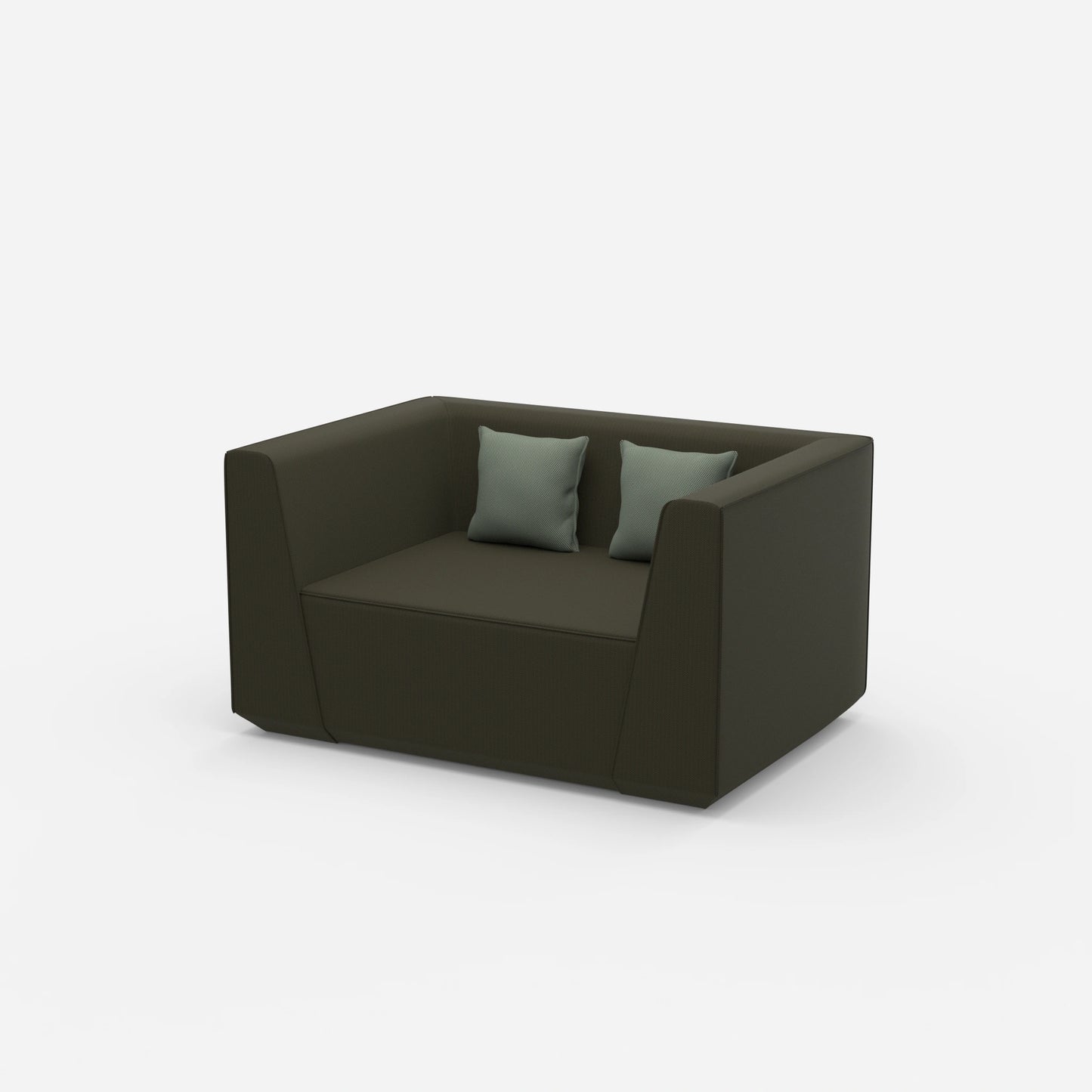 Modularer Lovechair von der Seite