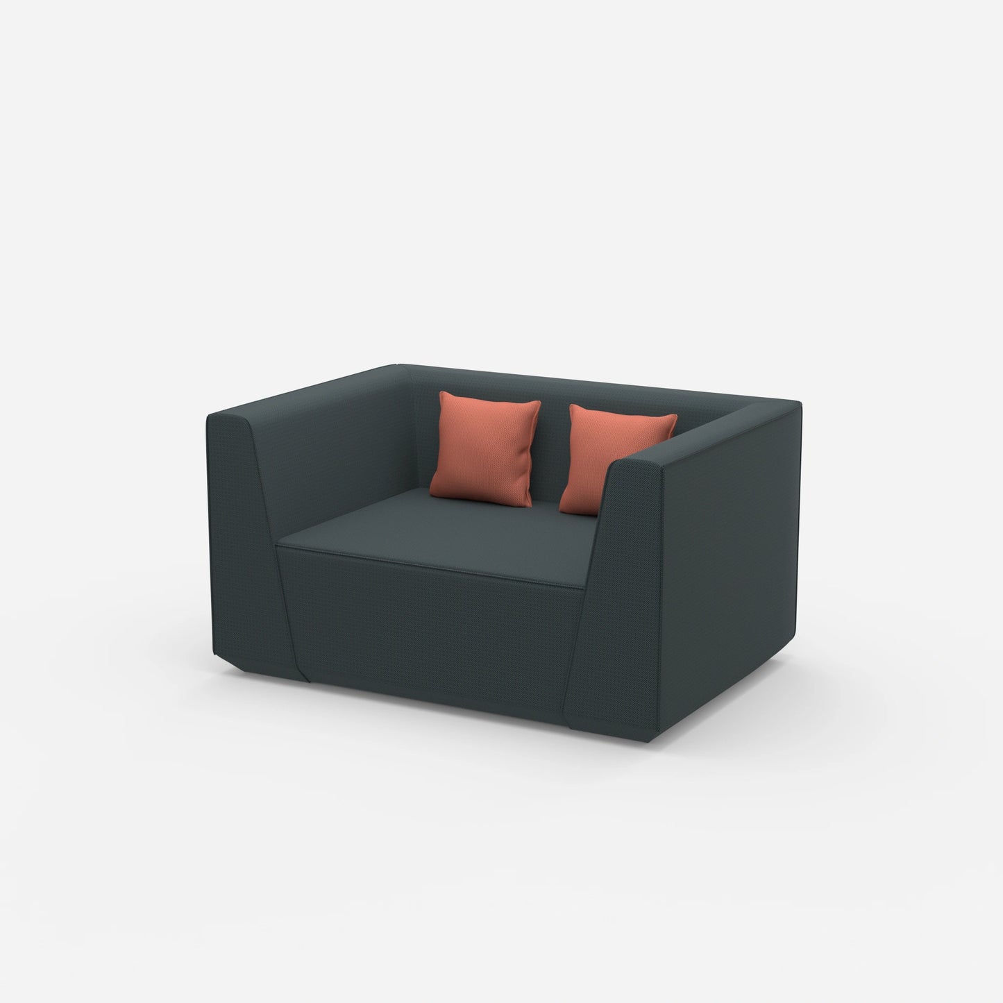 Modularer Lovechair von der Seite