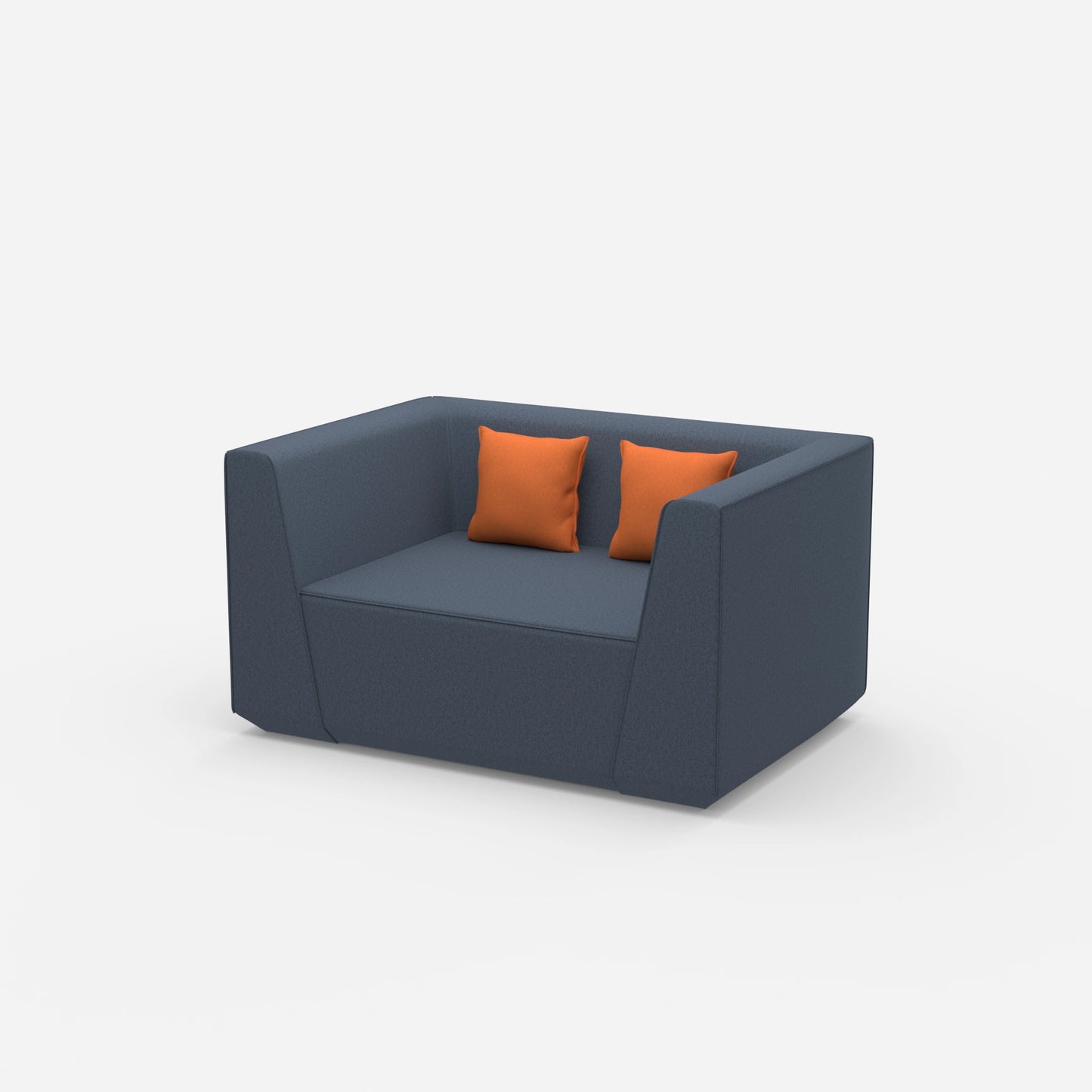 Modularer Lovechair von der Seite