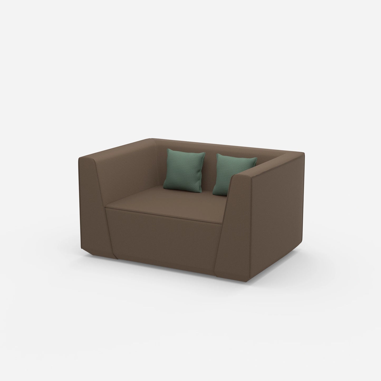 Modularer Lovechair von der Seite