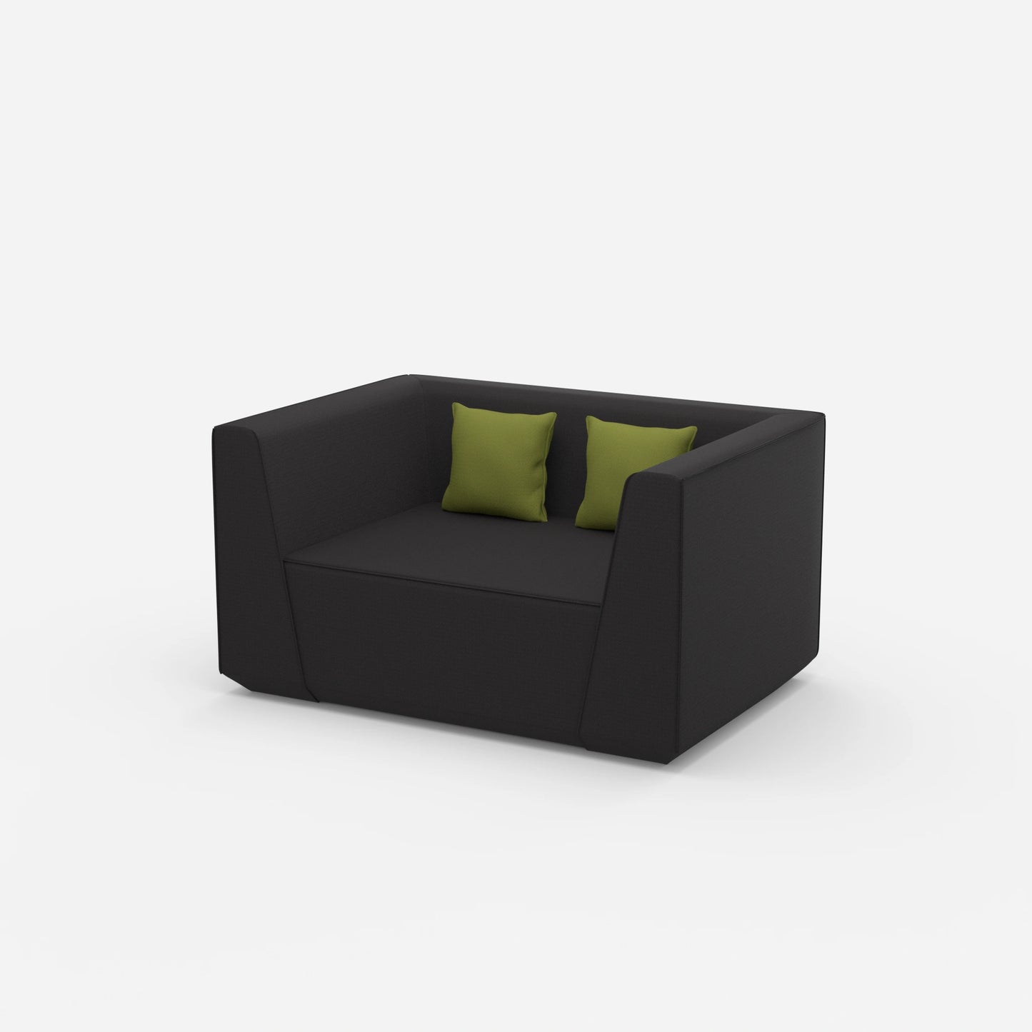 Modularer Lovechair von der Seite