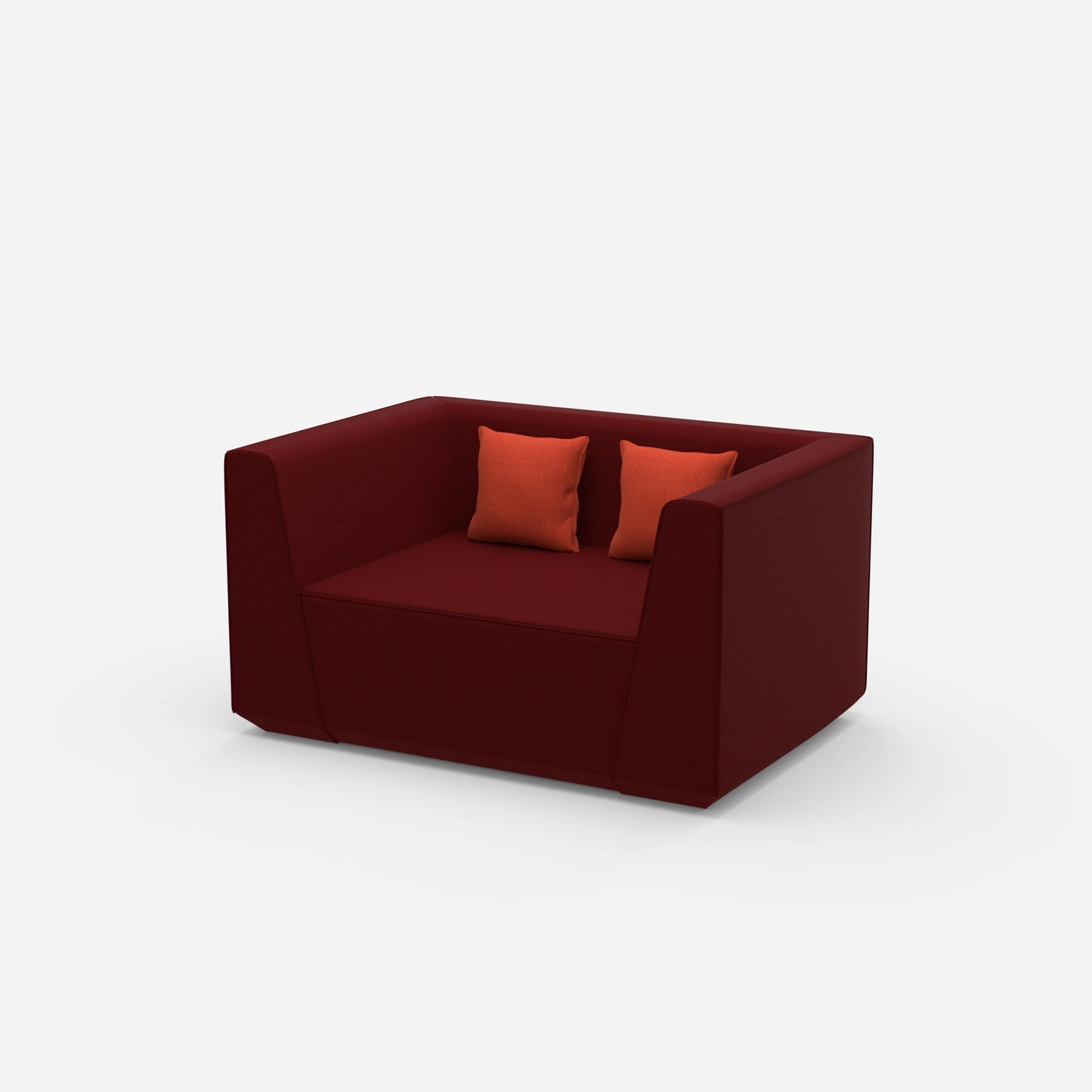 Modularer Lovechair von der Seite