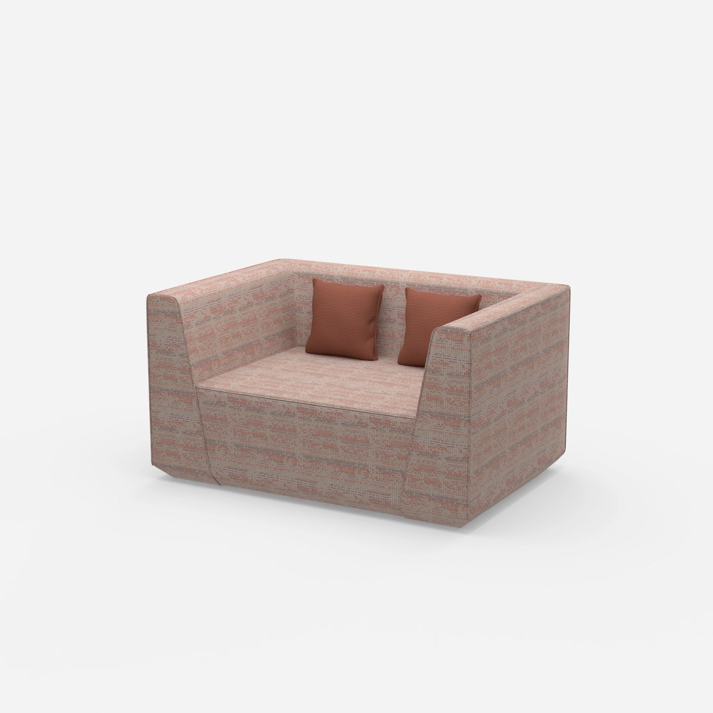 Modularer Lovechair von der Seite