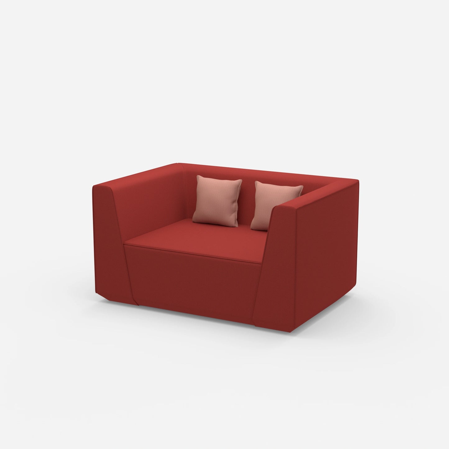 Modularer Lovechair von der Seite
