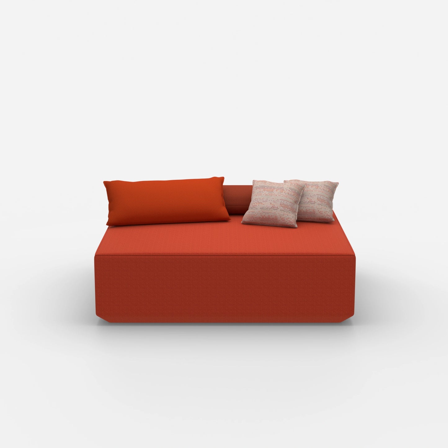 Modularer Pouf in Groß von vorne