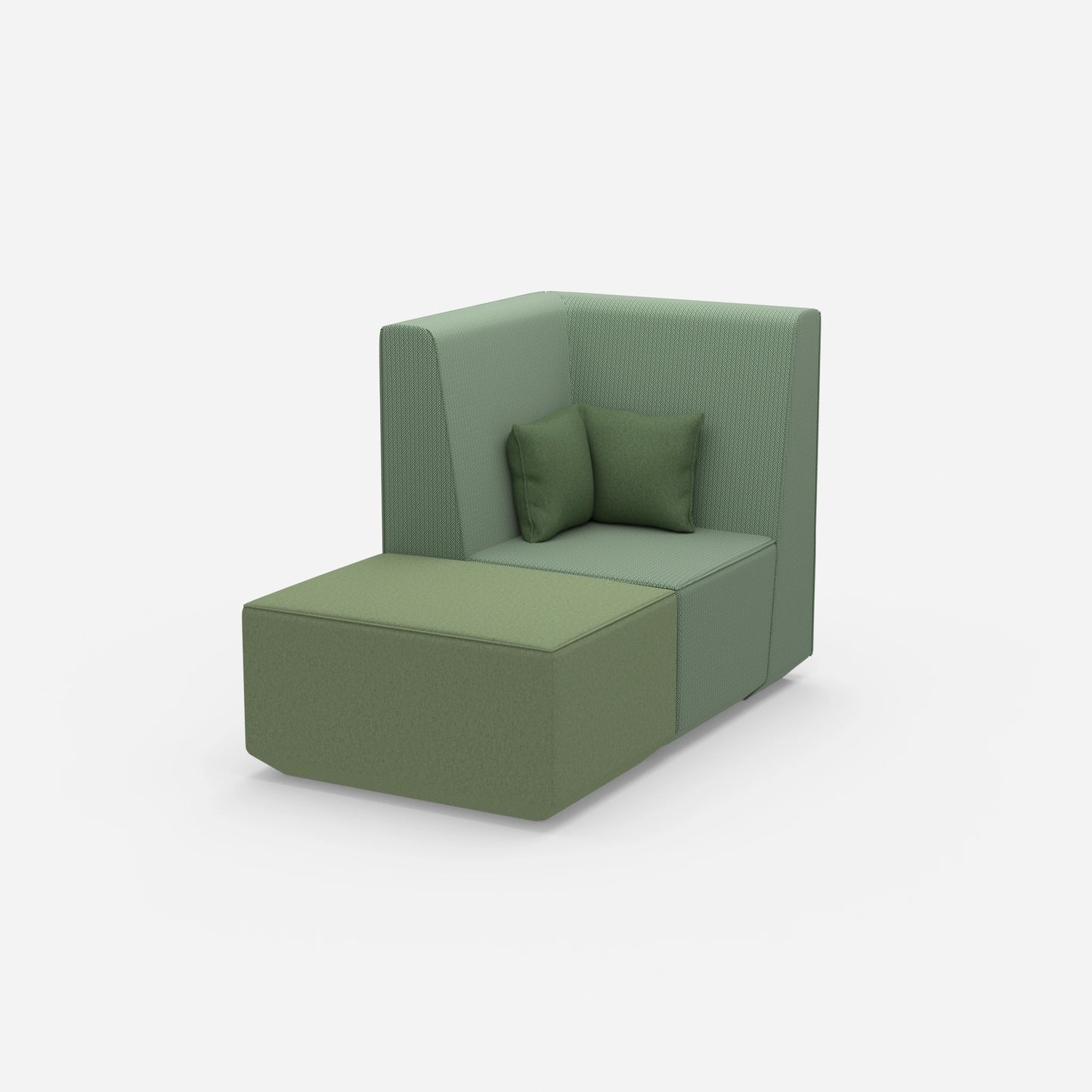 Modularer TV Sessel von der Seite