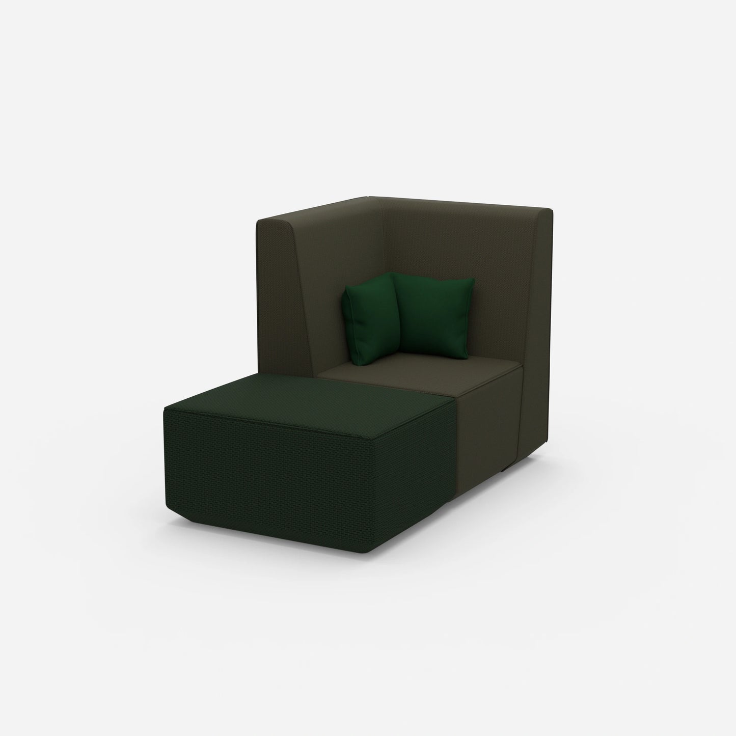 Modularer TV Sessel von der Seite