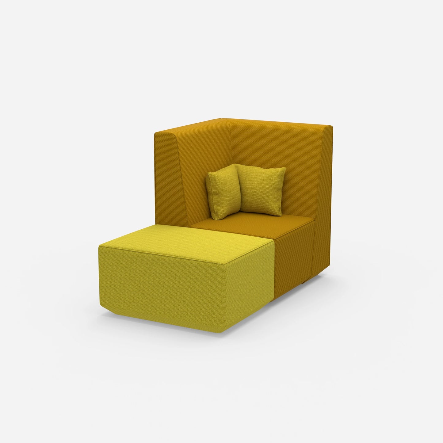 Modularer TV Sessel von der Seite