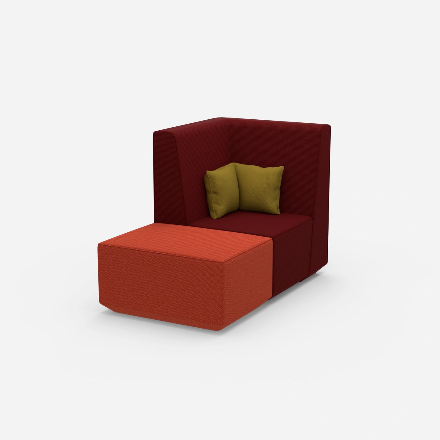 Modularer TV Sessel von der Seite