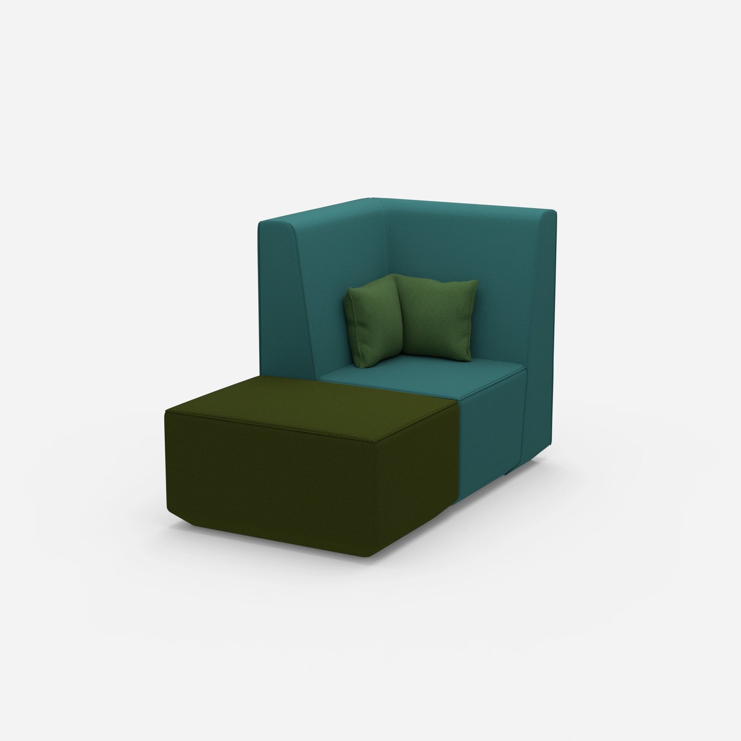 Modularer TV Sessel von der Seite