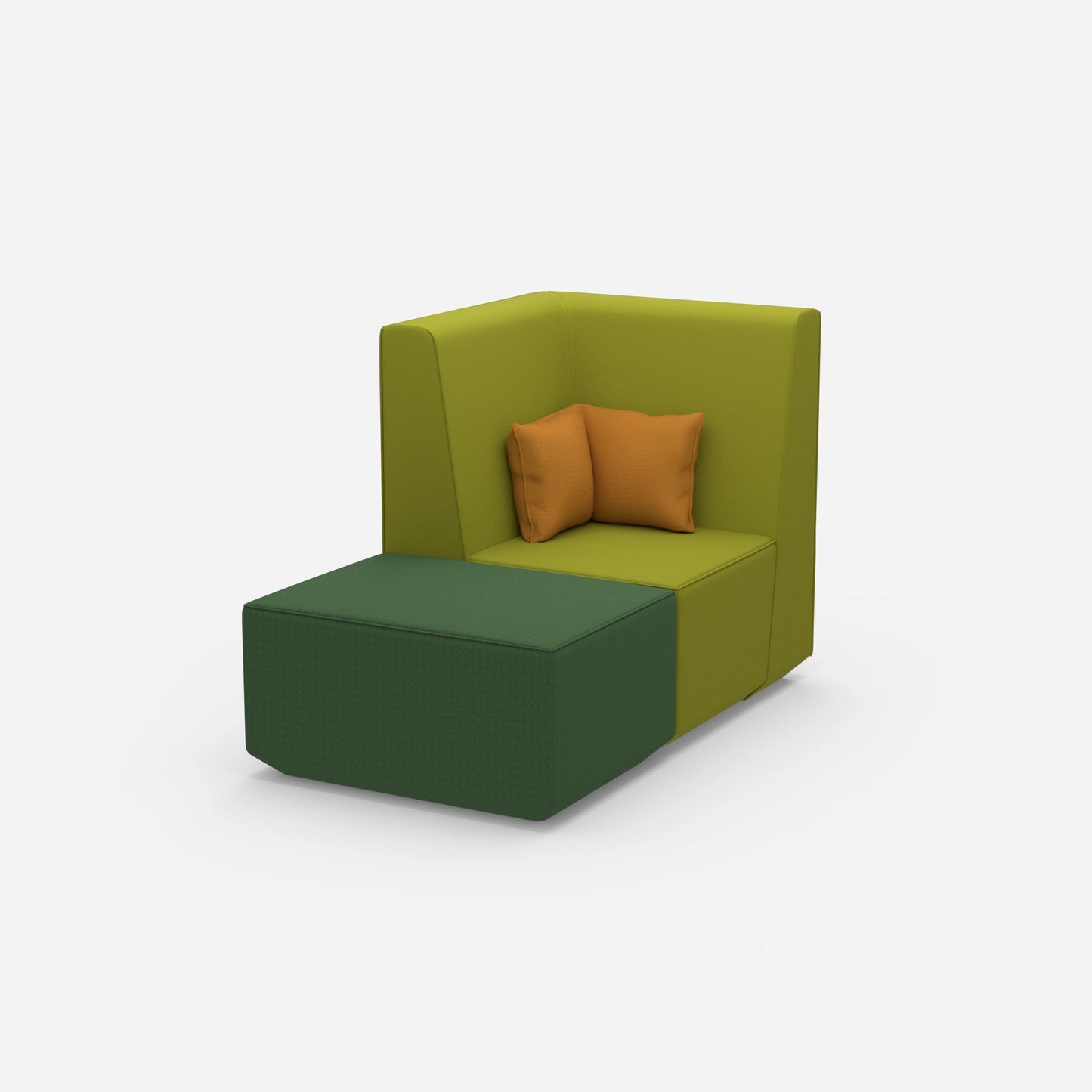 Modularer TV Sessel von der Seite