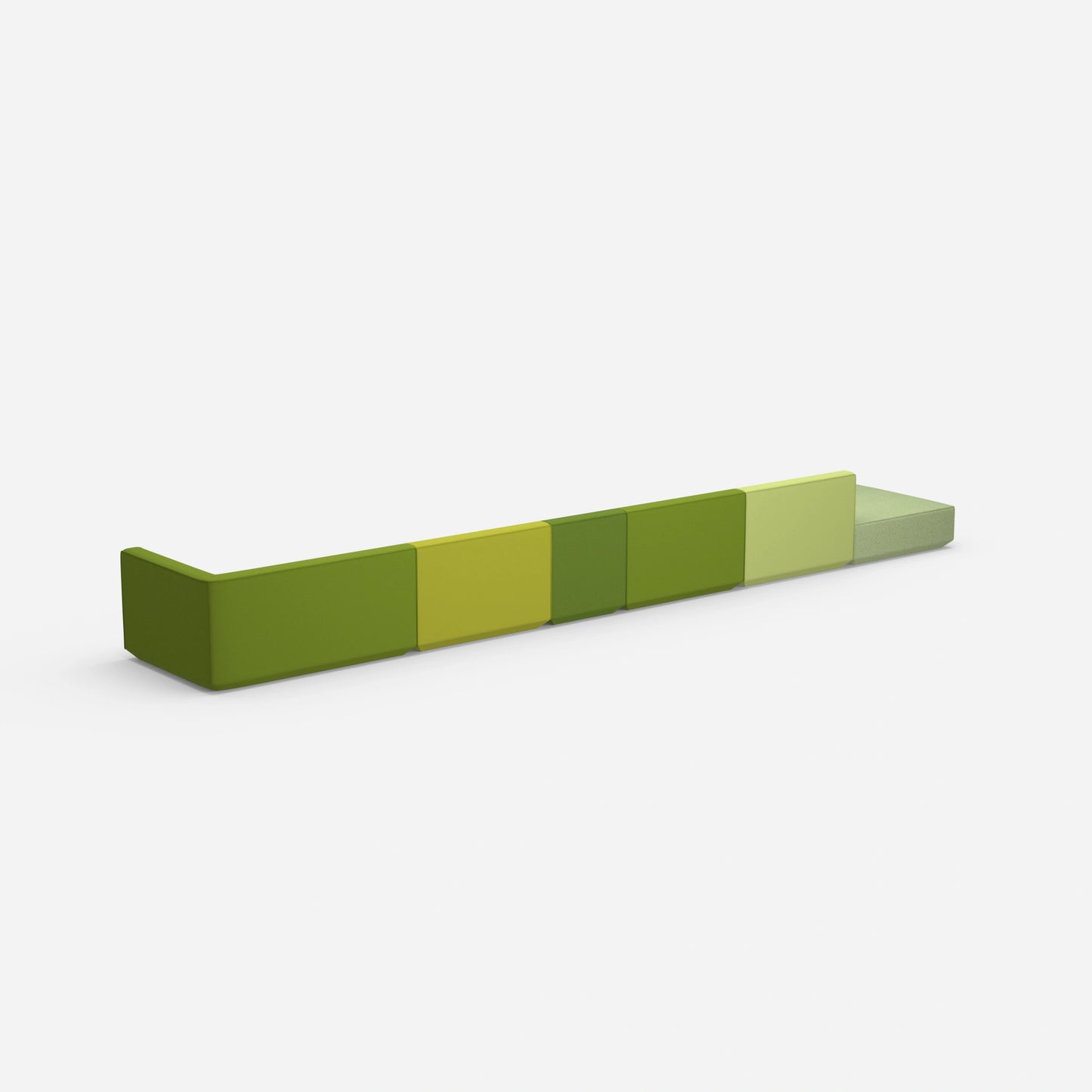 Modulares Sofa minimalistisch von hinten