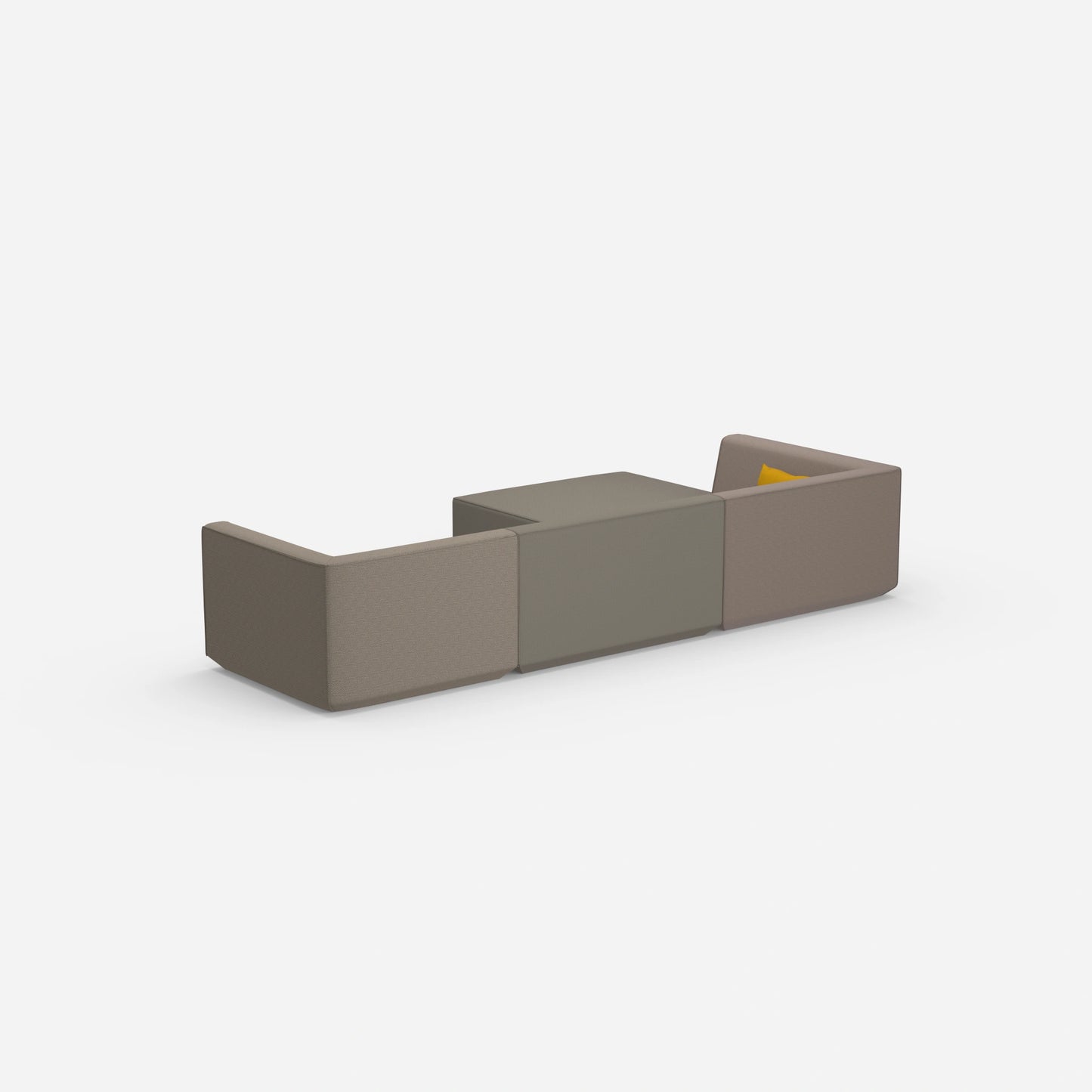 Modulares Sofa zum Schlafen von hinten