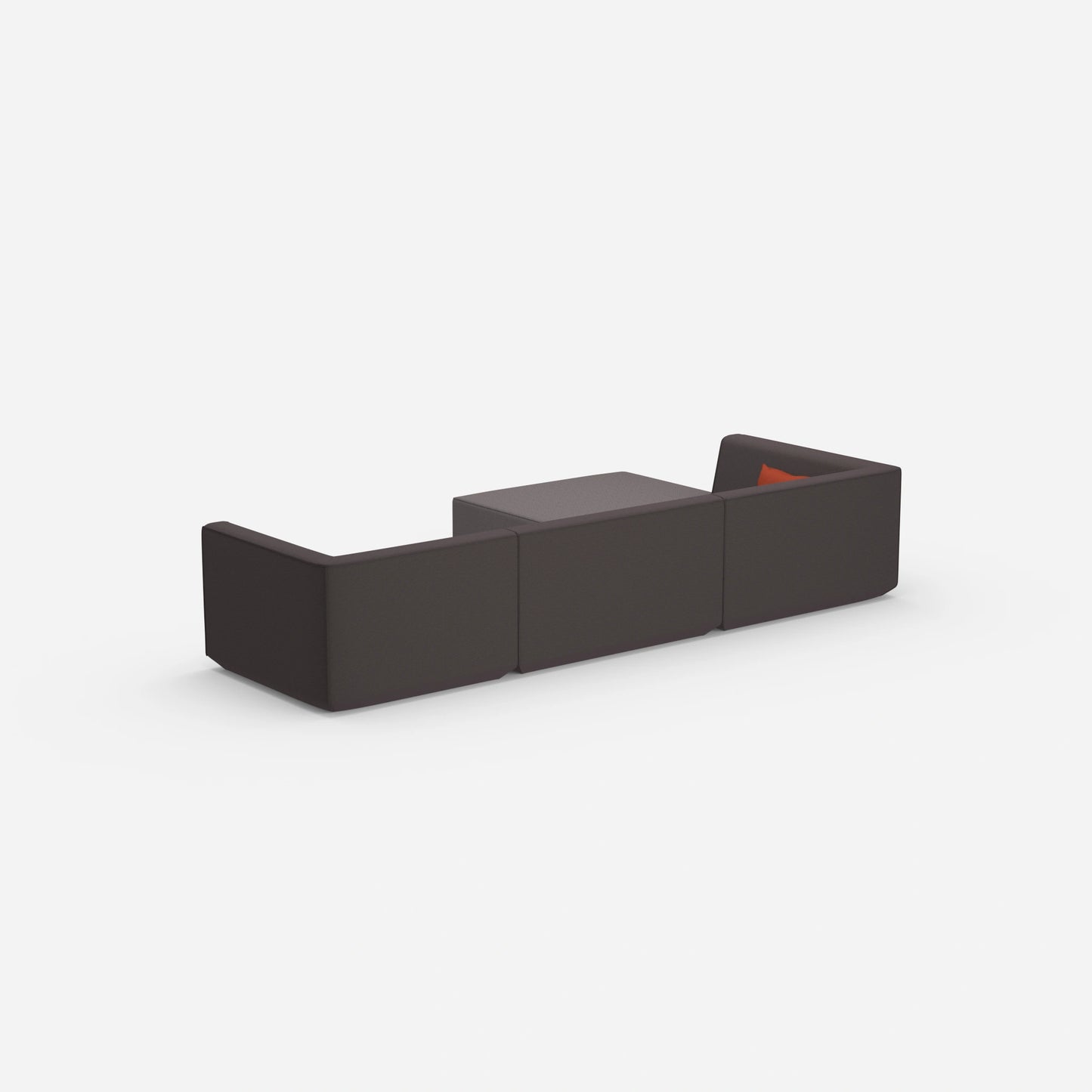 Modulares Sofa zum Schlafen von hinten