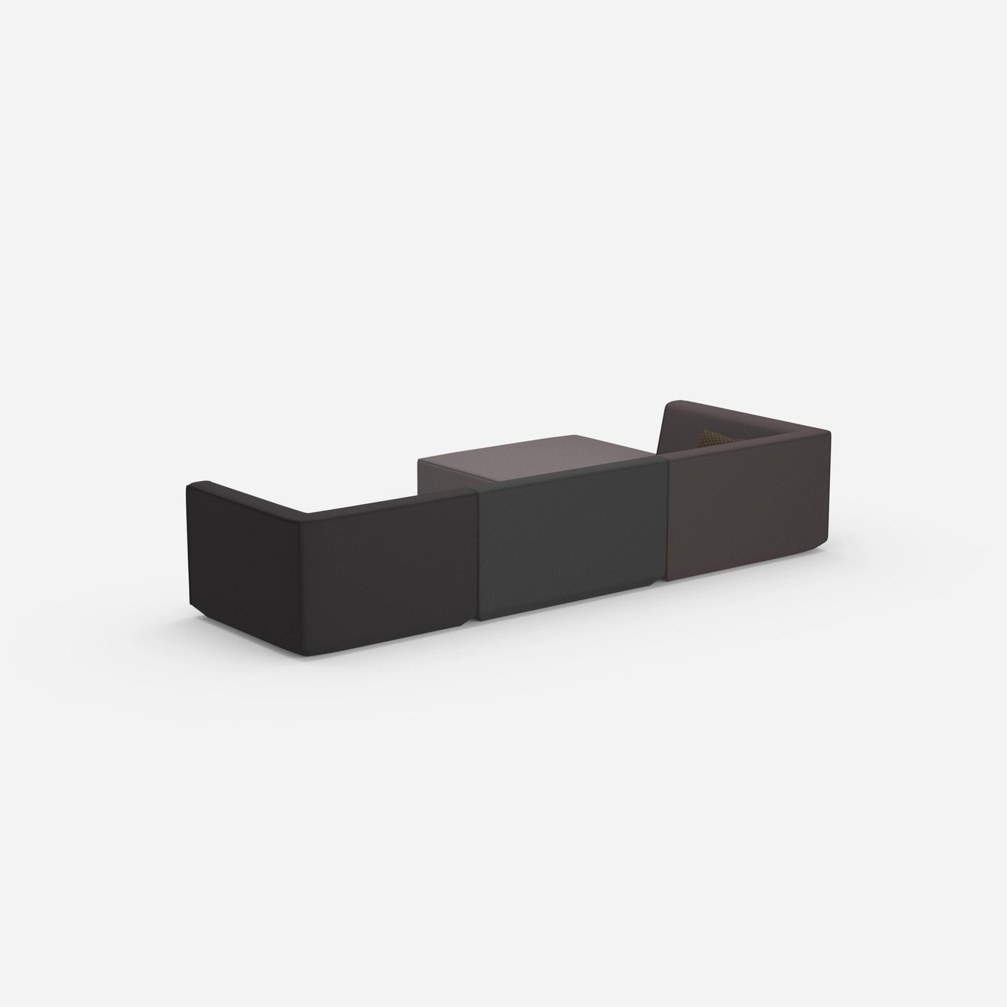 Modulares Sofa zum Schlafen von hinten