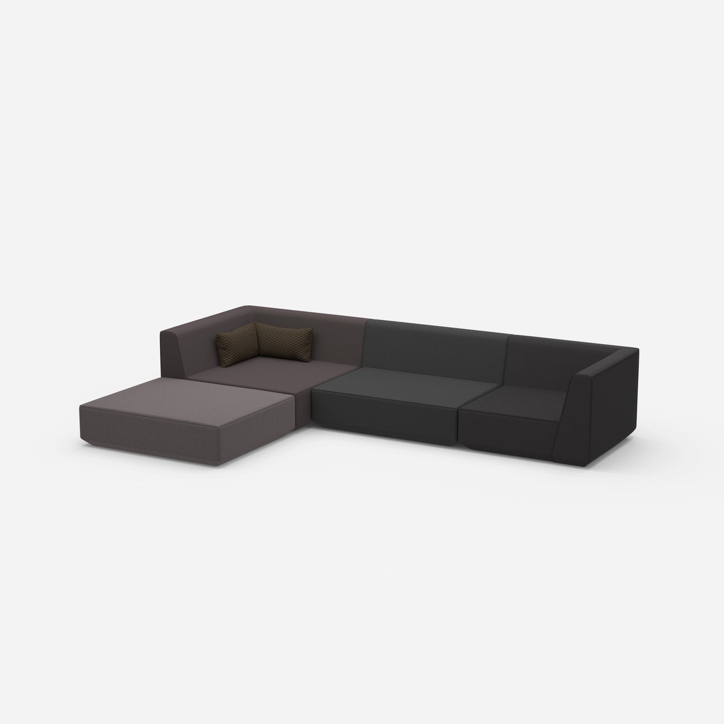 Modulares Sofa zum Schlafen von der Seite