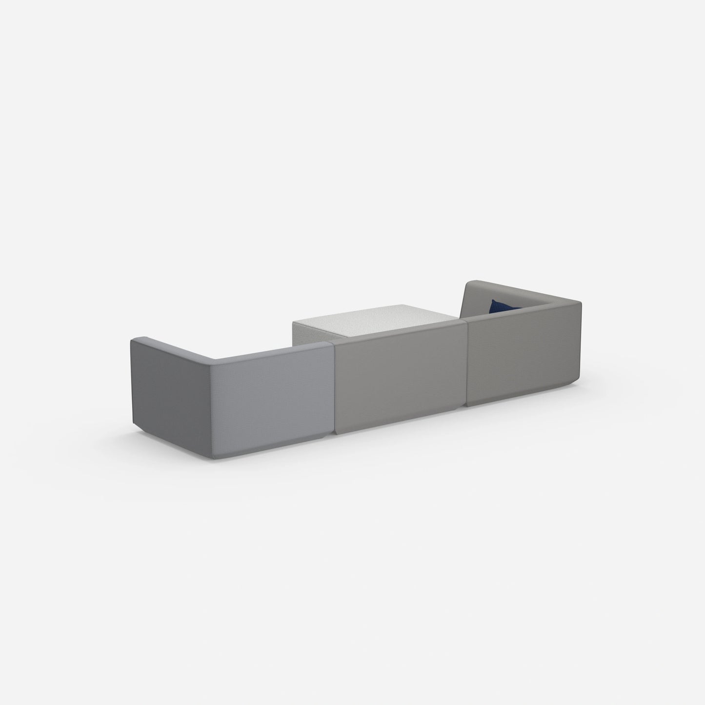 Modulares Sofa zum Schlafen von hinten