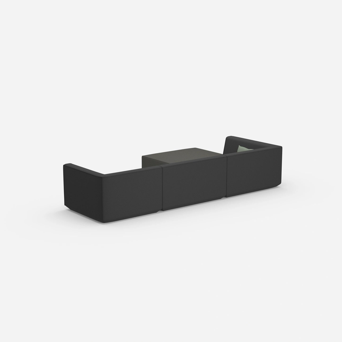 Modulares Sofa zum Schlafen von hinten