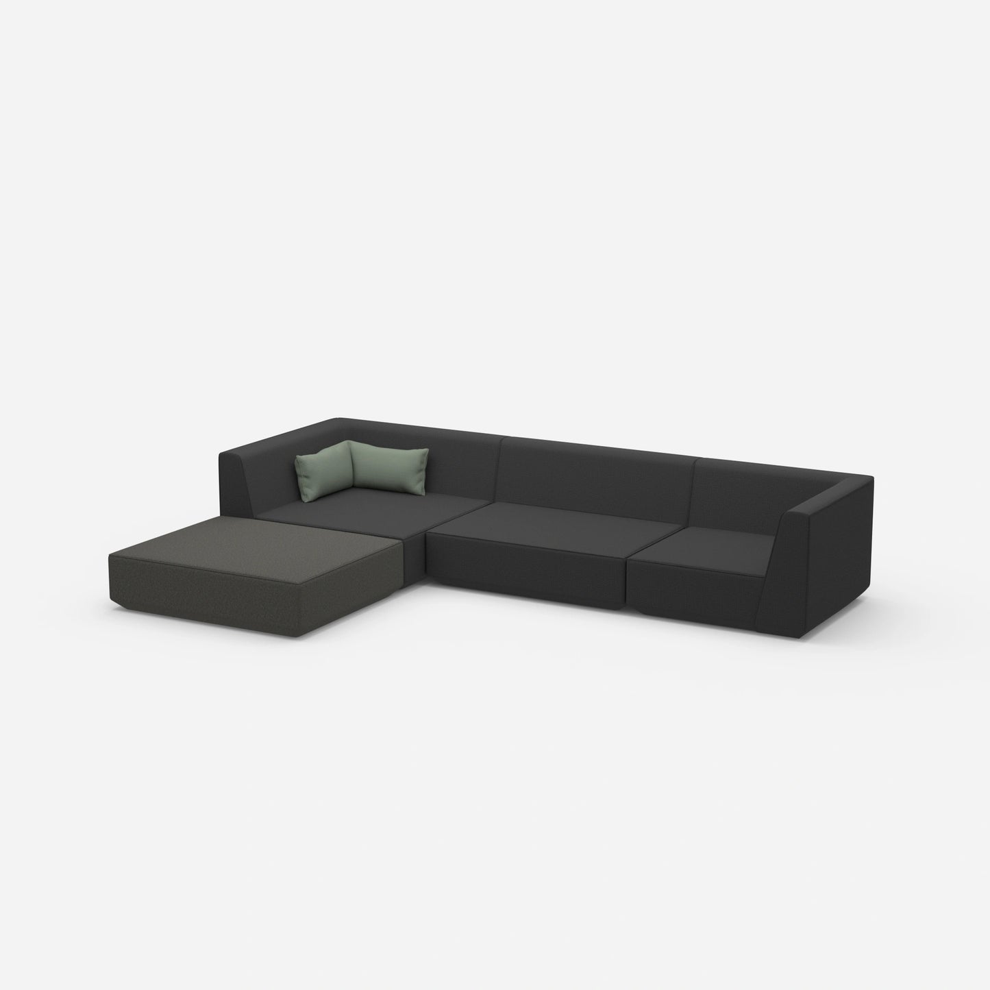 Modulares Sofa zum Schlafen von der Seite