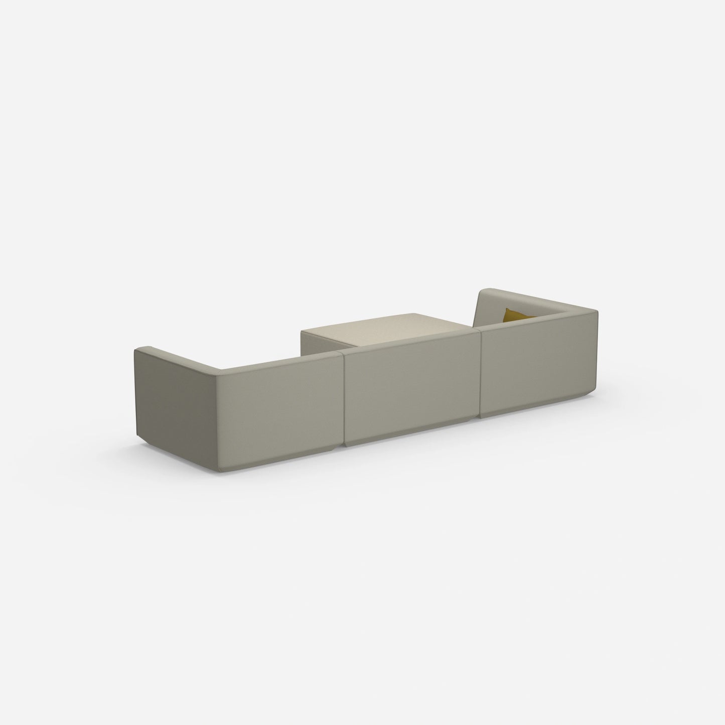 Modulares Sofa zum Schlafen von hinten