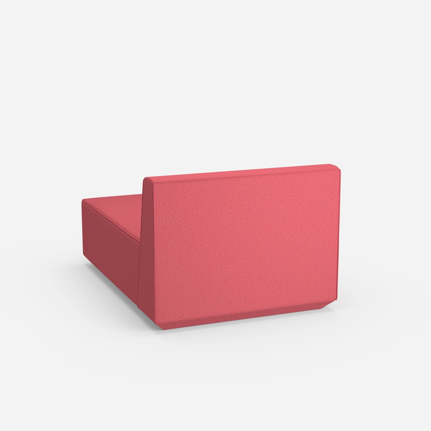 Recamiere in Rosa von hinten