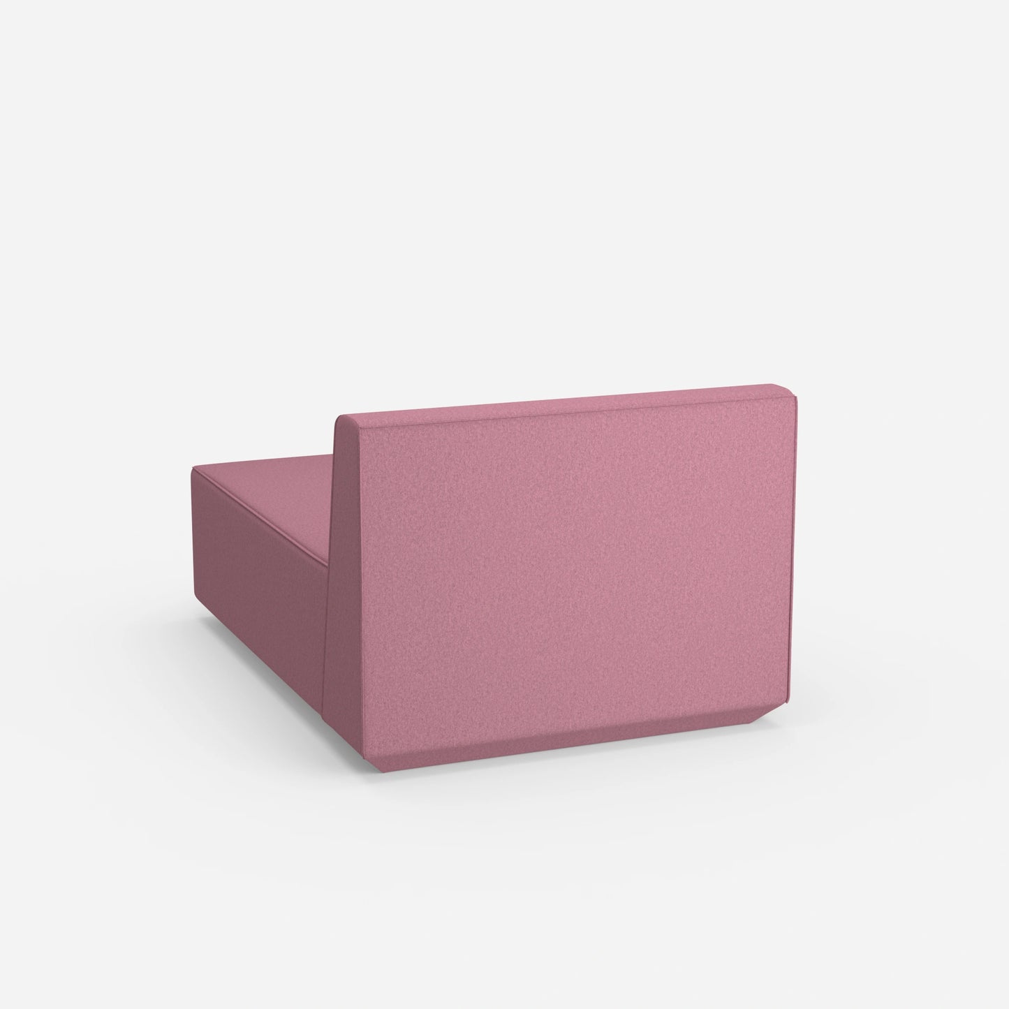 Recamiere in Rosa von hinten