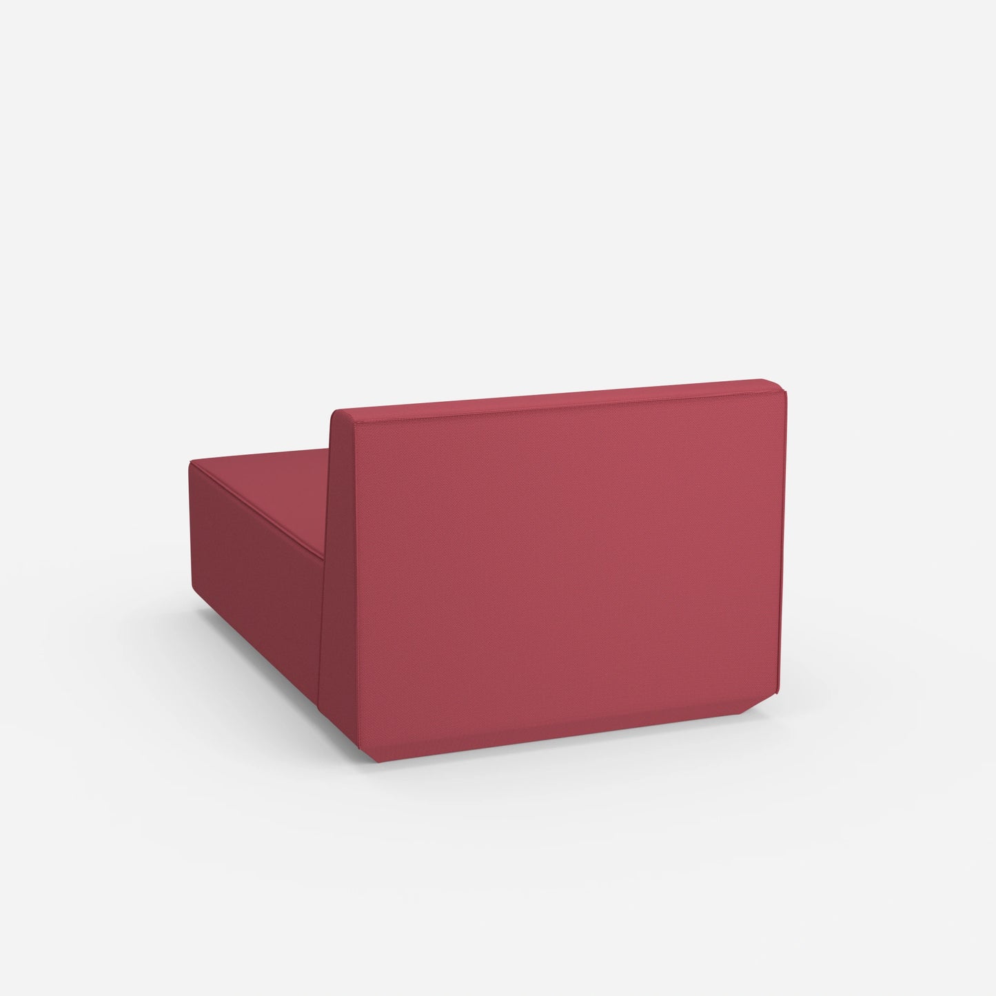 Recamiere in Rosa von hinten