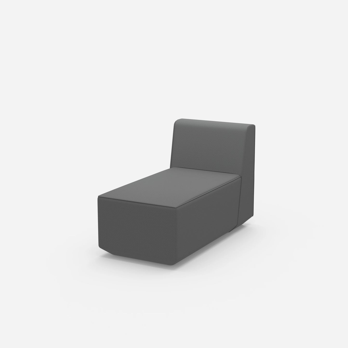 Schmale Recamiere 120 cm tief von der Seite