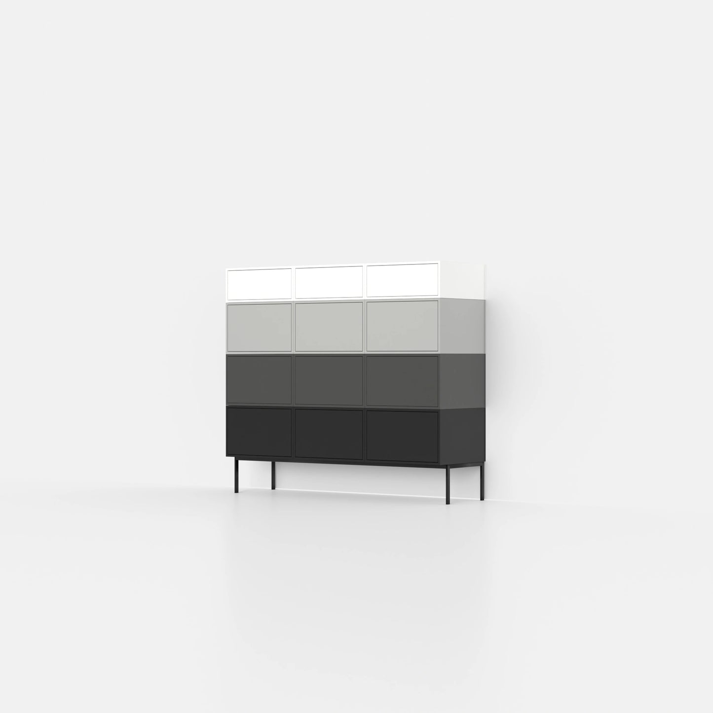 Schubladenregal RK1005 von der linken Seite