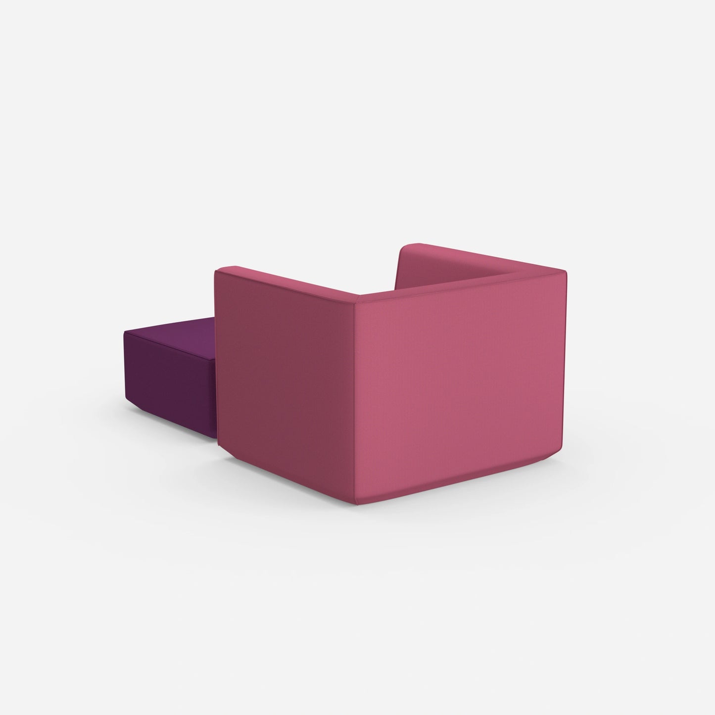 Sessel mit Fußablage modern von hinten